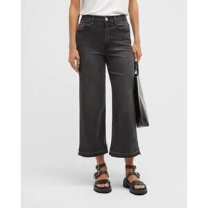 FRAME ALI CROPPED WIDE LEG JEAN SIZE 31